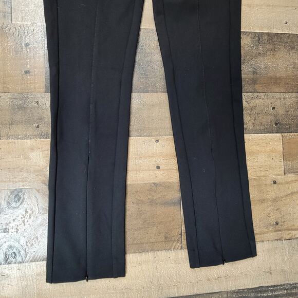 Anthropologie Maeve Zipper Ankle Dress Pants Career Office Black Preppy 0 Petite - Picture 4 of 15
